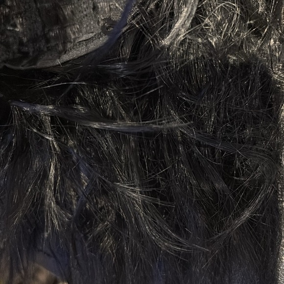 Black synthetic hair crimp style Curly Wig - Picture 7 of 16